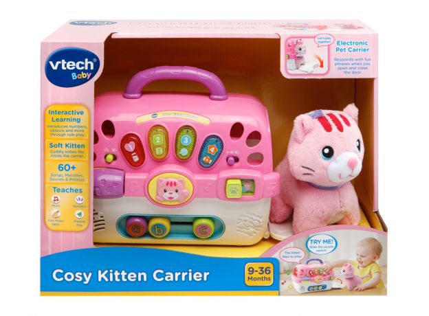 گربه خانگی به همراه باکس موزیکال Vtech, image