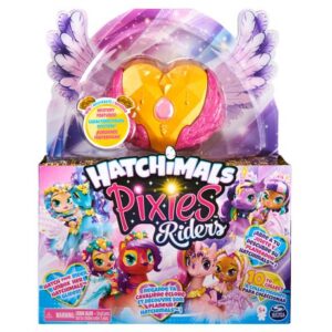 عروسک هچیمال پیکسی رایدر سورپرایز Hatchimals Pixies سری Riders مدل قلب زرد و بال صورتی