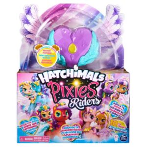 عروسک هچیمال پیکسی رایدر سورپرایز Hatchimals Pixies سری Riders مدل قلب بنفش و بال آبی