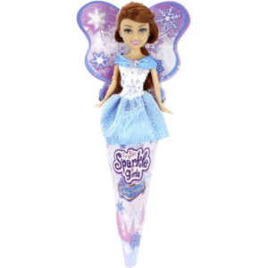 عروسک قیفی پرنسس برفی Sparkle Girlz مدل Winter Princess (با لباس آبی), image