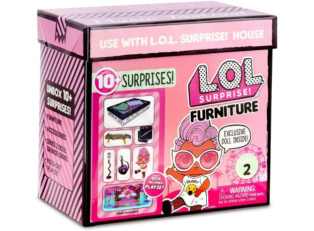 عروسک باکسی LOL Surprise Furniture مدل سالن موسیقی Grunge Grrrl, image