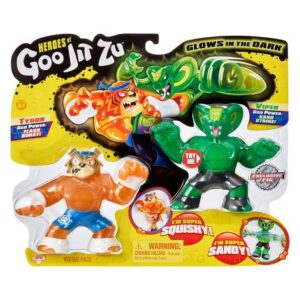 پک دو تایی عروسک های فشاری گو جیت زو Goo Jit Zu مدل Tygor و Viper