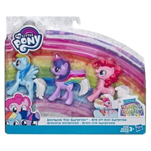 پک 3 تایی عروسک پونی با دم رنگین کمانی My Little Pony