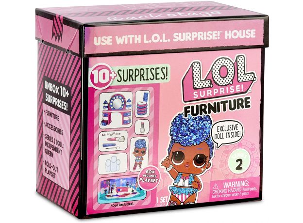 عروسک باکسی LOL Surprise Furniture مدل سالن آرایش Independent Queen, image