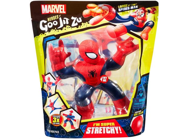 عروسک فشاری گو جیت زو Goo Jit Zu مدل اسپایدرمن Super Sized, image