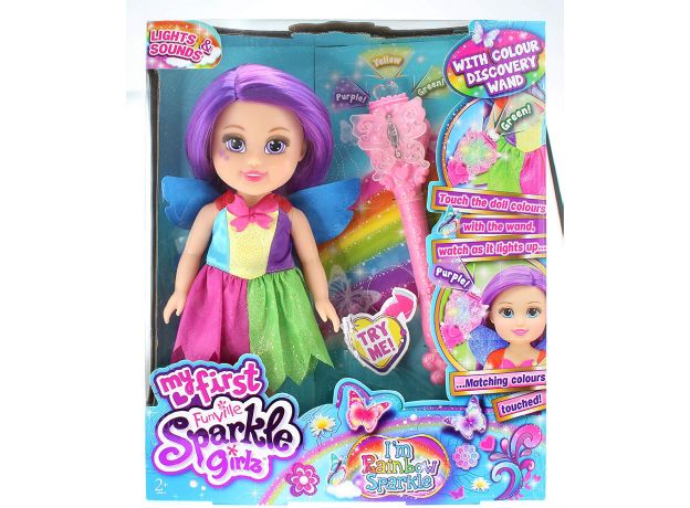 عروسک 33 سانتی Sparkle Girlz به همراه عصای جادویی, image