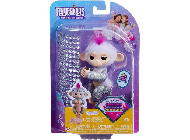 ربات میمون انگشتی درخشان فینگرلینگز مدل Sparkle, image
