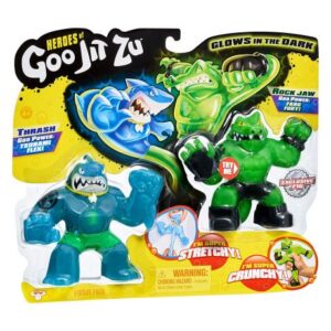 پک دو تایی عروسک های فشاری گو جیت زو Goo Jit Zu مدل Thrash و Rockjaw, image