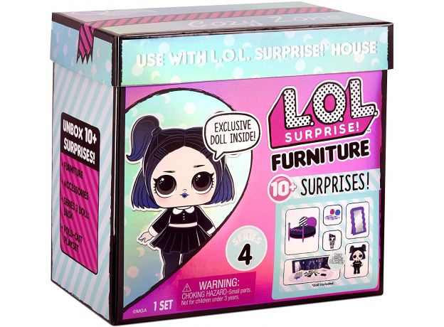 عروسک باکسی LOL Surprise Furniture مدل اتاق خواب Dusk, image