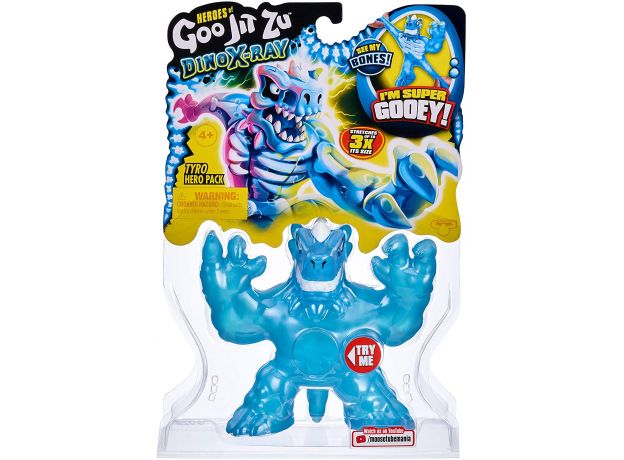 عروسک فشاری گو جیت زو Goo Jit Zu سری Dino X-Ray مدل Tyro, image