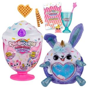 عروسک سخنگوی سورپرایزی رینبوکورنز RainBocoRns سری Sweet Shake با شاخ بنفش