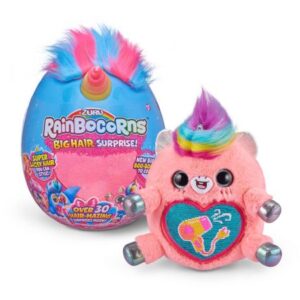 عروسک سورپرایزی رینبوکورنز RainBocoRns سری Big Hair Surprise با شاخ صورتی و زرد, تنوع: 9213-Pink and Yellow, image