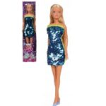 عروسک 29 سانتی Steffi Love با لباس پولکی آبی, تنوع: 105733366-Swap Fashion Blue, image 4
