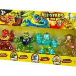 پک چهار تایی عروسک های فشاری گو جیت زو Goo Jit Zu سری All Stars مدل Smashadon, image