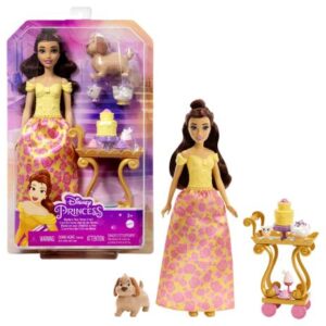 عروسک 30 سانتی پرنسس بل به همراه ترولی چای خوری Disney, image