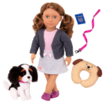 عروسک 46 سانتی OG مدل Maddie همراه با سگ, image