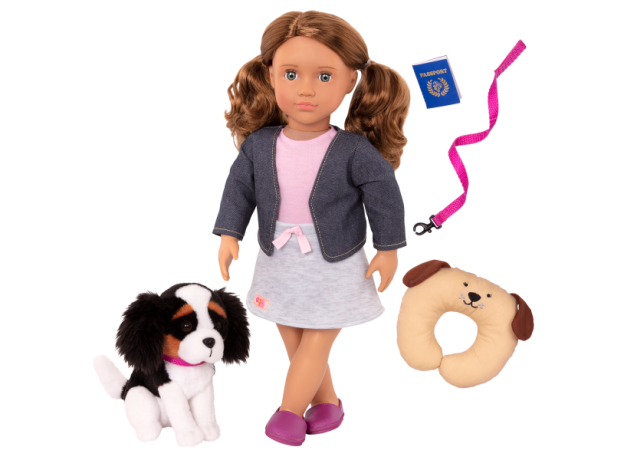 عروسک 46 سانتی OG مدل Maddie همراه با سگ, image