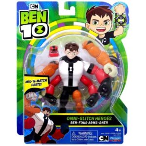 فیگور 12 سانتی Omni-Glitch Heroes Ben - Four Arms - Rath, image