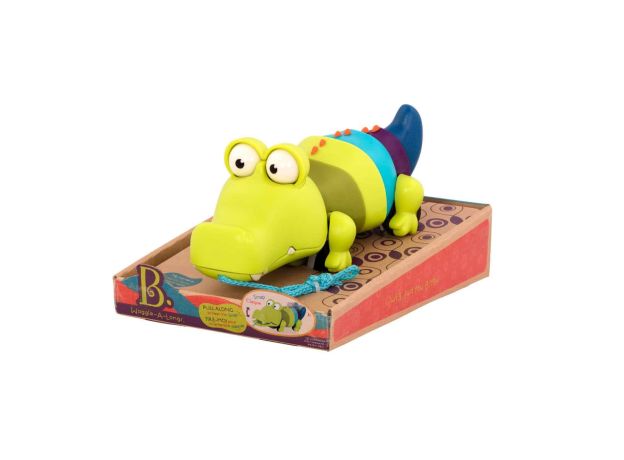 تمساح چرخ دار کشیدنی B. Toys, image