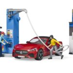 ست پمپ بنزین و کارواش bworld و ماشین Roadster برودر Bruder, image 5