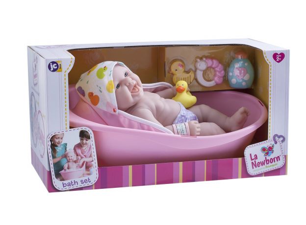 عروسک نوزاد JCT به همراه وان حمام, image