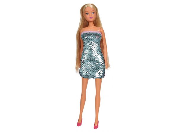 عروسک 29 سانتی Steffi Love با لباس پولکی سبز, تنوع: 105733366-Swap Fashion Green, image