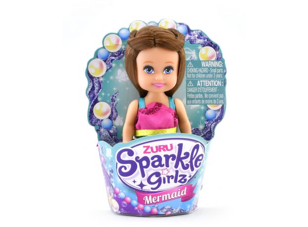 عروسک کاپ کیکی Sparkle Girlz مدل Mermaid (با لباس صورتی), image