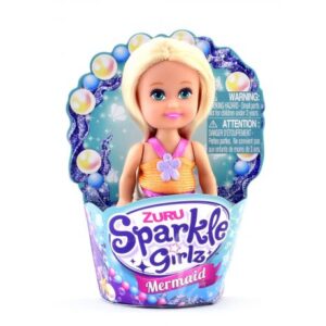 عروسک کاپ کیکی Sparkle Girlz مدل Mermaid (با لباس نارنجی), image