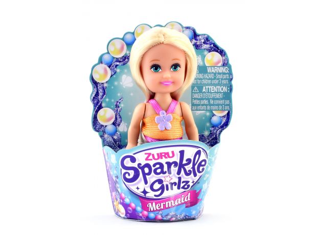عروسک کاپ کیکی Sparkle Girlz مدل Mermaid (با لباس نارنجی), image