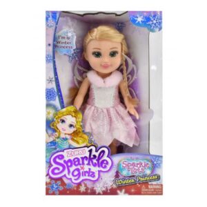 عروسک 33 سانتی پرنسس برفی Sparkle Girlz مدل Winter Princess (با لباس صورتی), تنوع: 100287 - Pink, image