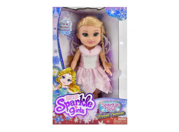 عروسک 33 سانتی پرنسس برفی Sparkle Girlz مدل Winter Princess (با لباس صورتی), تنوع: 100287 - Pink, image