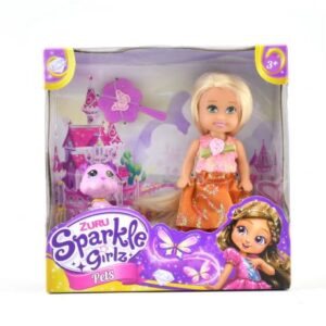 عروسک Sparkle Girlz به همراه حیوان خانگی (سگ)