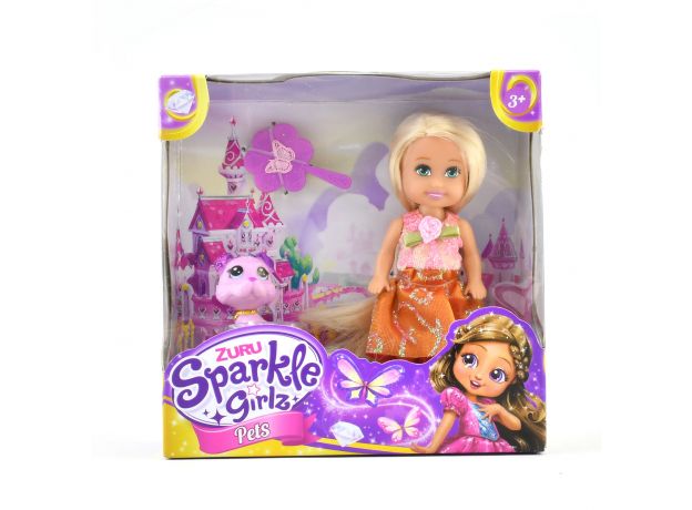 عروسک Sparkle Girlz به همراه حیوان خانگی (سگ), image
