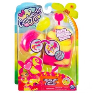 عروسک کندی لاک Candy Lock بستنی چوبی به همراه حیوون خونگی (Lemon Lou Twist & Peg-Asis)
