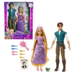ست 2 تایی عروسک های 30 سانتی راپونزل و فلین دیزنی Disney