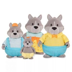 خانواده 4 نفری گرگ های Li'l Woodzeez مدل Graypaws, image