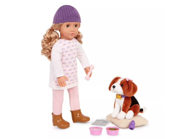 عروسک 46 سانتی OG مدل Ember همراه با سگ بیگل, image