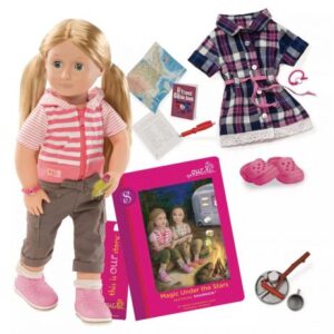 عروسک کمپر 46 سانتی OG مدل Shannon با کتاب