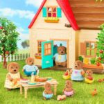 خانواده 7 نفری سگ های Li'l Woodzeez مدل Wagadoodle, image 5