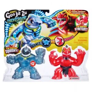 پک دو تایی عروسک های فشاری گو جیت زو Goo Jit Zu سری Dino X-Ray مدل Thrash و Verapz, image
