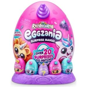 عروسک سورپرایزی رینبوکورنز RainBocoRns سری Eggzania با شاخ بنفش