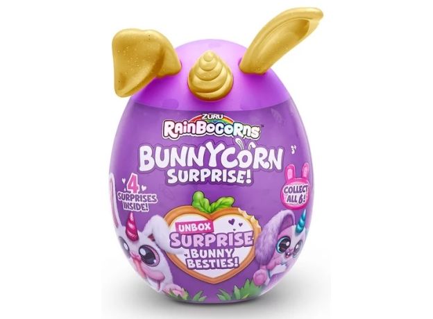 عروسک سورپرایزی رینبوکورنز RainBocoRns سری 1 Bunnycorn با شاخ و گوش طلایی, تنوع: 9260SQ1-Gold, image