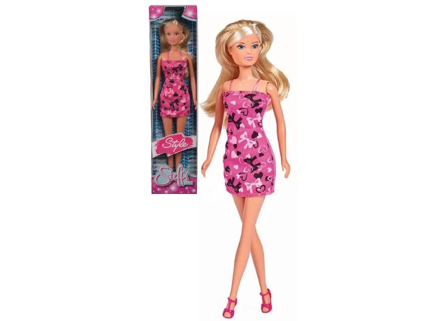 عروسک 29 سانتی Steffi Love مدل Style با پاپیون مشکی, image