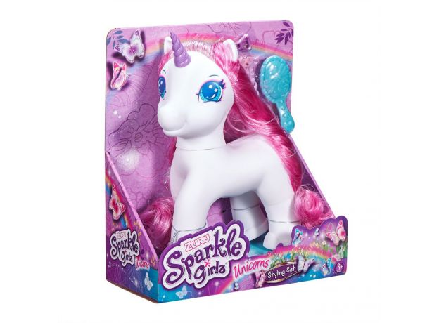 عروسک یونیکورن Sparkle Girlz (سفید), image