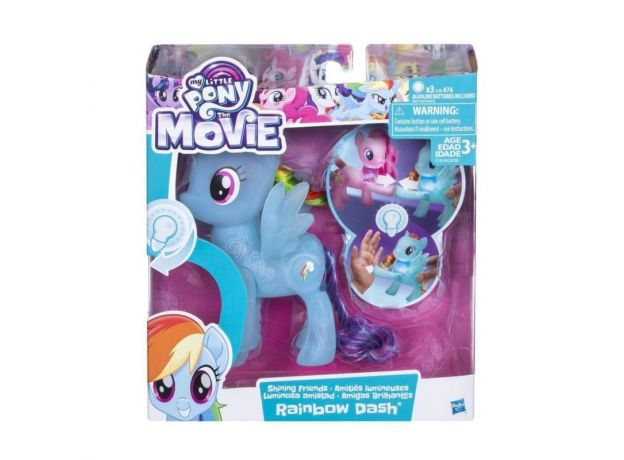 عروسک درخشان پونی مدل Rainbow Dash, image