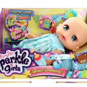 عروسک نوزاد 30 سانتی Sparkle Girlz (با لباس آبی), image