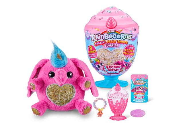عروسک سخنگوی رینبوکورنز RainBocoRns سری Jelly Shake با شاخ صورتی, تنوع: 9241-Light Pink, image