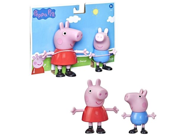 پک دوتایی فیگور جورج و پپا Peppa Pig, تنوع: F3655-Peppa and George, image
