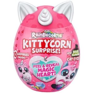 عروسک سورپرایزی رینبوکورنز RainBocoRns سری Kittycorn با شاخ و گوش سفید, تنوع: 9259SQ1-White, image