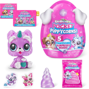عروسک سورپرایزی رینبوکورنز RainBocoRns سری Pocket Puppycorns 5 سورپرایزی با شاخ بنفش